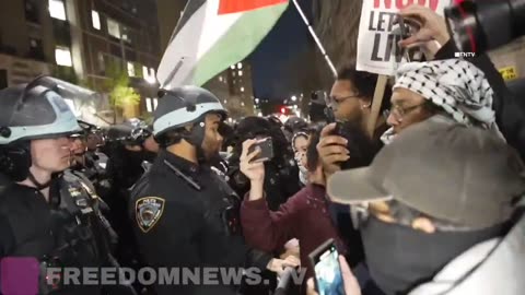 Pro-Hamas Protests Rage Into The Night At Columbia University
