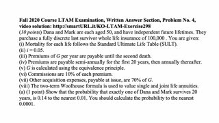 Exam LTAM exercise for February 26, 2021