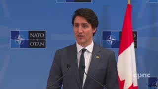 Trudeau talks about "getting the world not just off Russian oil and gas, but decarbonizing our energy economy entirely."