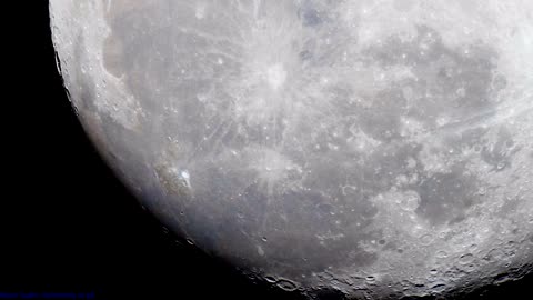 Amazing 4K Live View of the Moon with a High Powered Telescope Summer footage