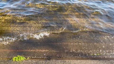 Water Lapping on Lake Sound Effect and Stock Video Crisp Sounds of Lake Waves Lapping Against Dock