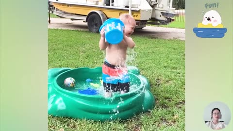 Best Moments Of Funny Babies With Water - Cute Baby Videos