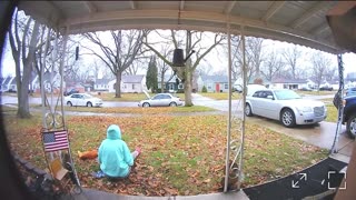 Woman Trips on Rotten Pumpkin on Her Way Out