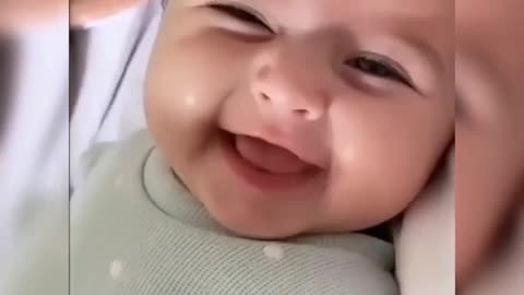 Cute baby laughing so much 😍