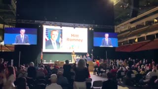 WATCH: Crowd ERUPTS in Boos When Romney Takes Stage at Utah GOP