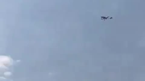 A Ukrainian drone flying over the airfield in Mozdok, North Ossetia-Alania.