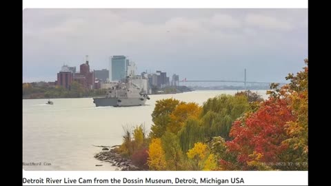 USS Marinette seen in Detroit, MI today