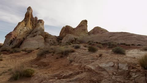 Desert with rock formations