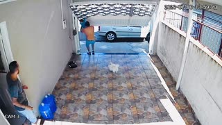 Garage Door Takes Child On A Ride