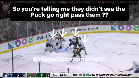 Rigged Minnesota Wild record breaking “COMEBACK” vs Vancouver Canucks | feed them bread and circuses