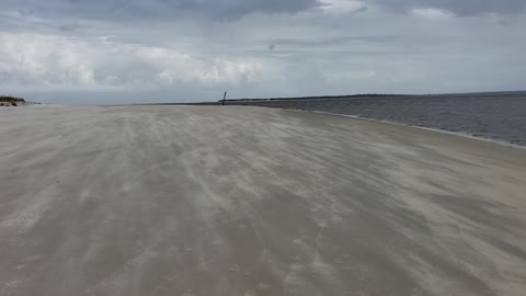 Jekyll Island Blowing Sand Isaias(1)