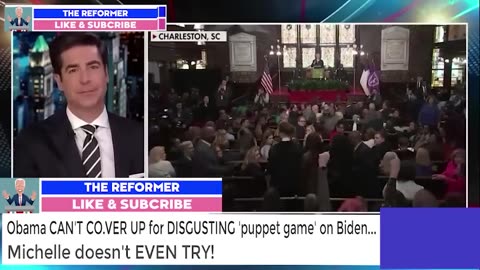 Obama CAN'T CO.VER UP for DISGUSTING 'puppet game' on Biden...Michelle doesn't EVEN TRY!
