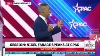 Nigel Varage- at CPAC "Trump is the bravest Man"