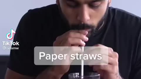 The struggle of paper straws
