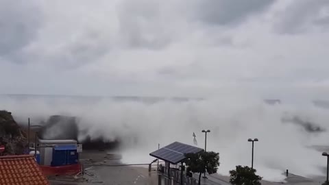 Tsunami caught on camera