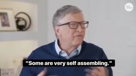 Bill Gates openly discussing self-assembling nanotechnology in mRNA.