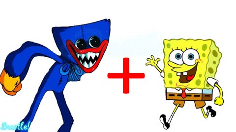 Huggy Wuggy + SpongeBob = FNAF ANIMATION