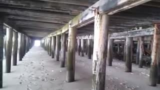 Hole in the boardwalk