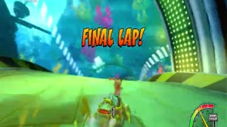 Crash Team Racing Nitro Fueled - Roo's Tubes Sapphire Relic Race Gameplay
