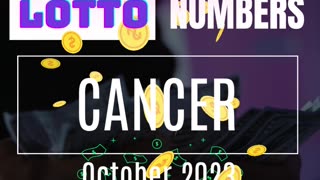 CANCER JACKPOT WINNER!!!!💸💲💫👉OCTOBER 2023🍀❤️💲✨️🏆⭐️💲💰❤️💸 Lucky Lotto Numbers. #tarot #tarotreading