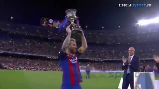 FC Barcelona Spanish Super Cup victory celebration