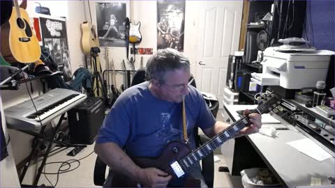 Brad on Gibson with test over drive tone