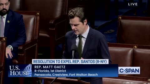 Matt Gaetz: I Will Vote AGAINST Resolution To Expel George Santos