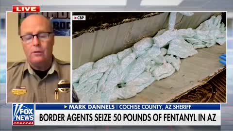 An Arizona sheriff says the spike in drug smuggling "is only going to get worse" until Biden secures the southern border.
