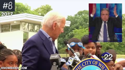 Best 13 Biden Gaffes Of All Time - Joe Biden try not to lugh