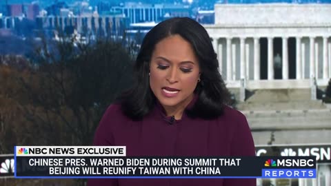 NBC Exclusive: Chinese President Xi warned Biden that he intends to reunify Taiwan with China