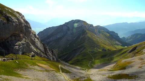 Beautiful Greenery Mountain with amazing view to the heaven