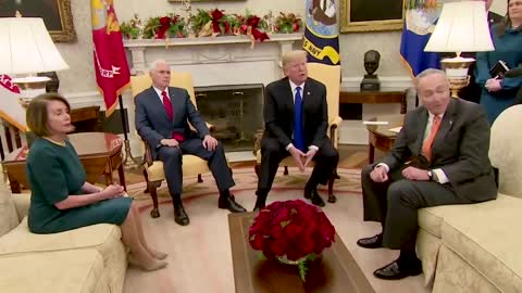 Donald Trump Shouting Match Between Pelosi and Trump