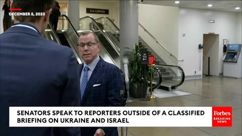 JUST IN- Senators Speak To Reporters Following Classified Briefing On Ukraine And Israel