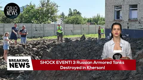 SHOCK EVENT! 3 Russian Armored Tanks Destroyed in Kherson!