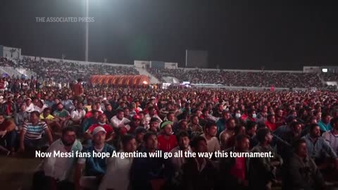 Migrant workers celebrate Messi’s Win