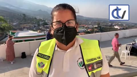 Psicólogos abordan las graves crisis de ansiedad que sufren los afectados por el volcán de la Palma