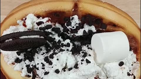 Making Oreo Cookie Waffles