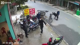 Man Nearly Taken Out by Tearaway Trailer