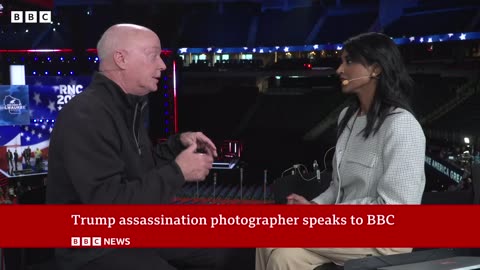 Photographer behind Trump bullet image speaks to BBC | BBC News