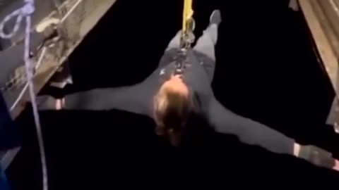 The 'moonlight swing' in Scotland drops you 132ft in total darkness