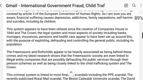 International UK Government Fraud, Child Trafficking, and Directed Energy Weapons