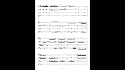 J.S. Bach - Well-Tempered Clavier: Part 2 - Fugue 24 (Saxophone Quartet)
