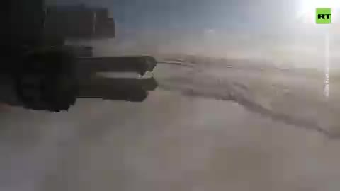 Ukrainian armored vehicles taken out by Russian helicopter