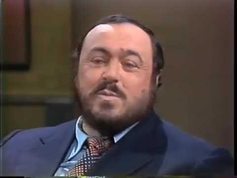Luciano Pavarotti on Letterman, October 26, 1982