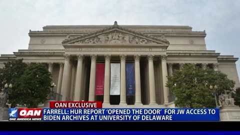 Farrell: Hur report ‘opened the door’ for JW access to Biden archives at U of D