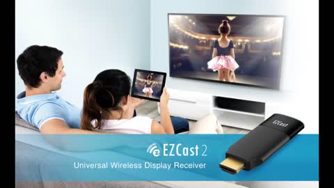 Review: EZCast 2 Wireless Display Receiver, Streaming Device, Supports 2.45GHZ WiFi, Compatibl...