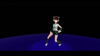 Anime Dancer Space Girl! Test_01!