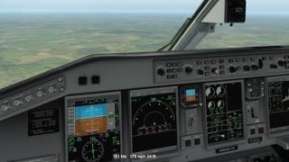 the SSG E-Jets 170LR Evolution - Xplane 11.55 - KBTR ILS -