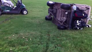 Epic golf buggy fail