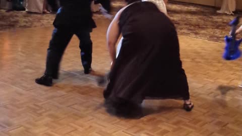 Father And Daughter Do Elaborate Wedding Mashup Dance